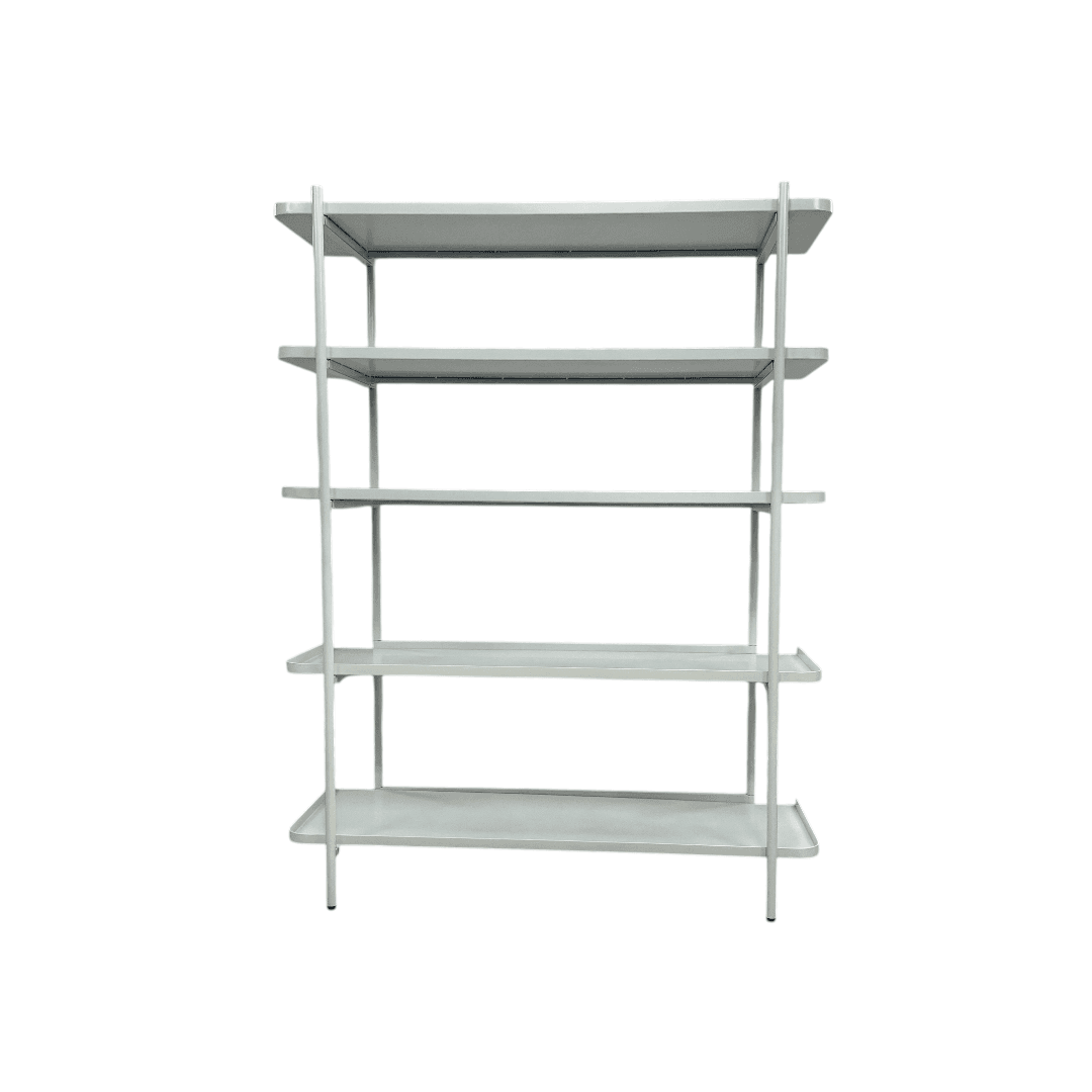 Fernish Highland Bookcase - 5 Shelf - White - Thumbnail 2
