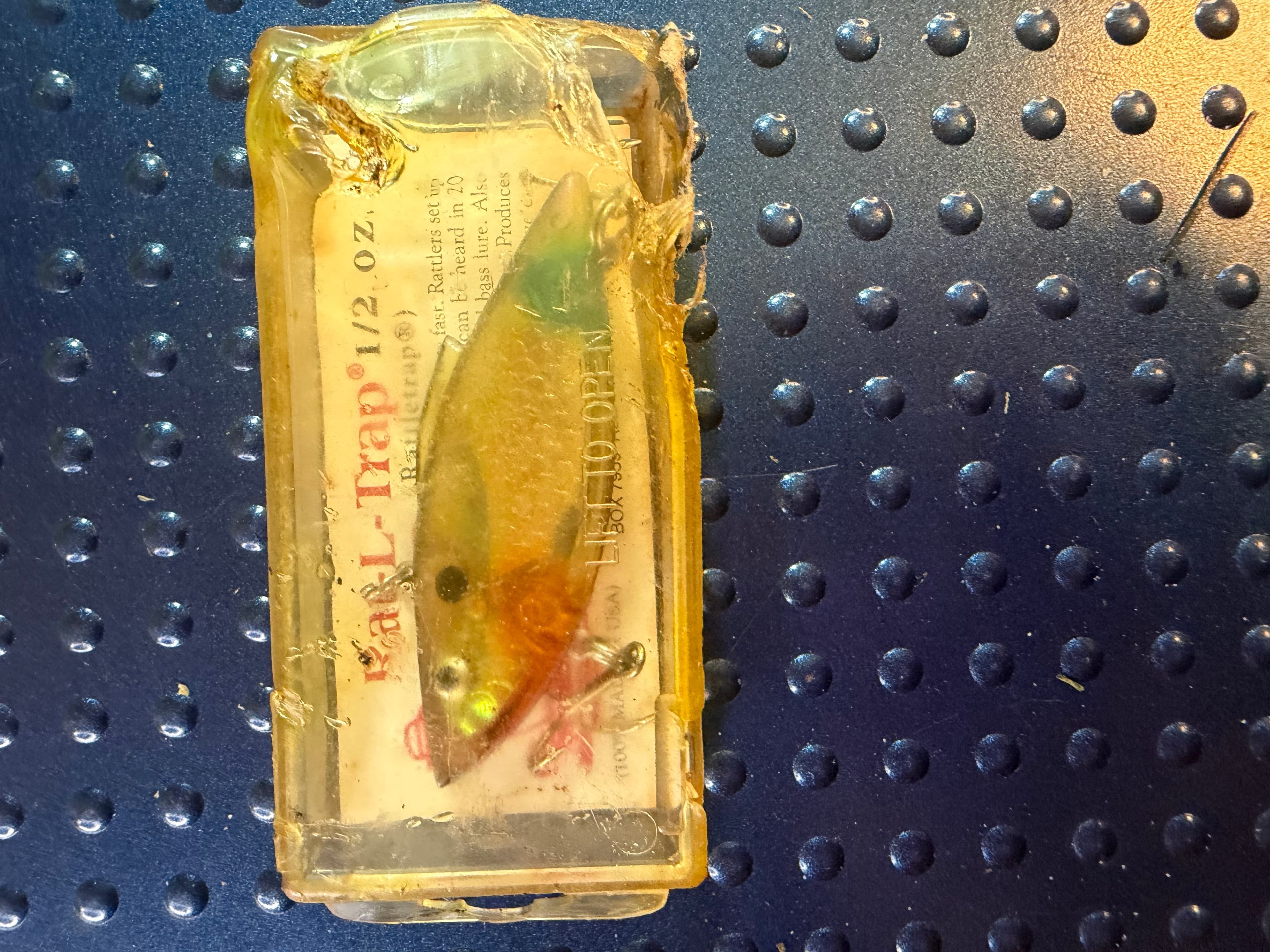 Vtg Bill Lewis Rat-L-Trap 1/2oz NOS Unfished OG Card Chartreuse USA