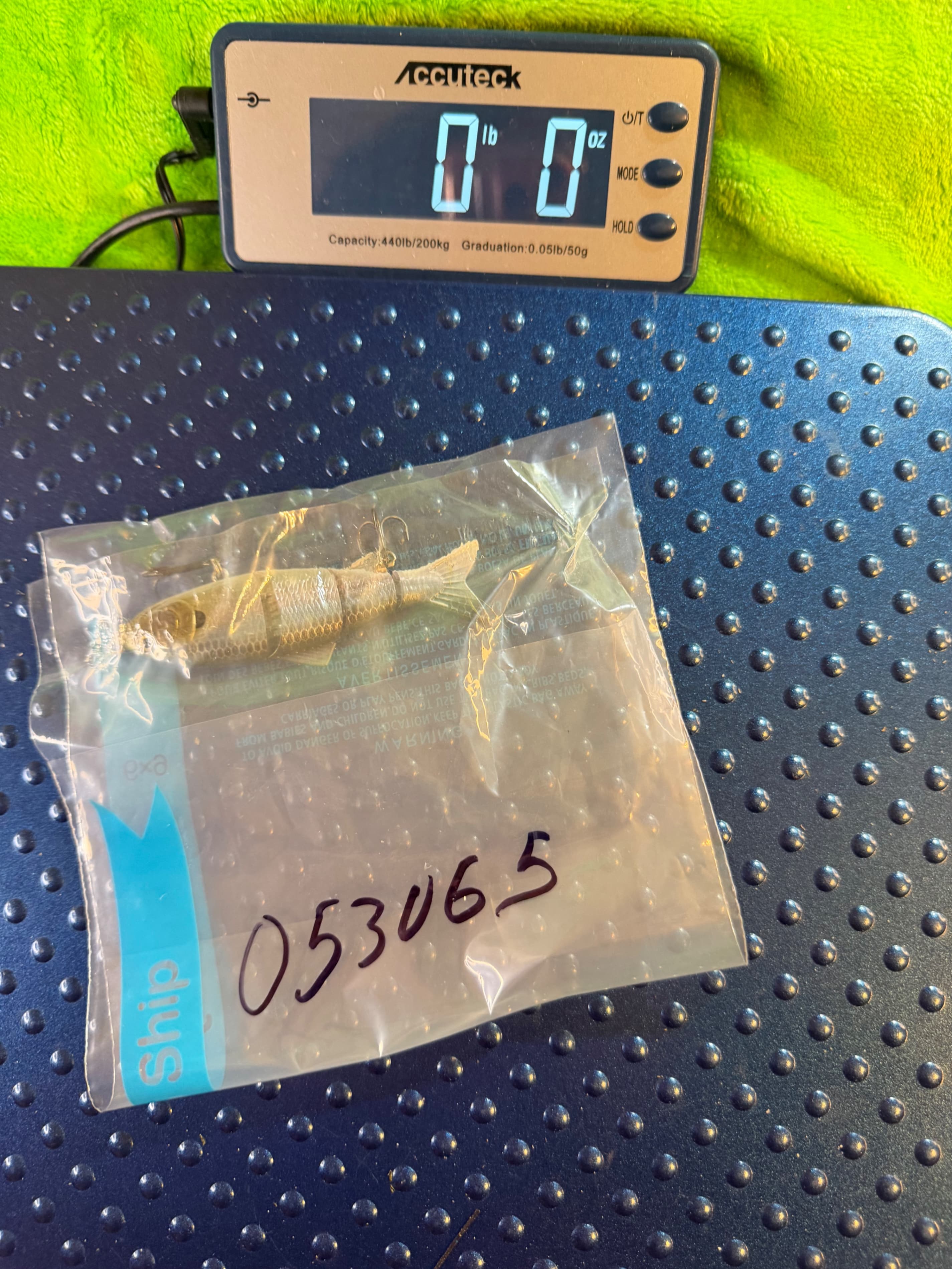 Jointed Swimbait 4-Seg Lifelike Bass Lure Green Shad ~4in Used - Thumbnail 5