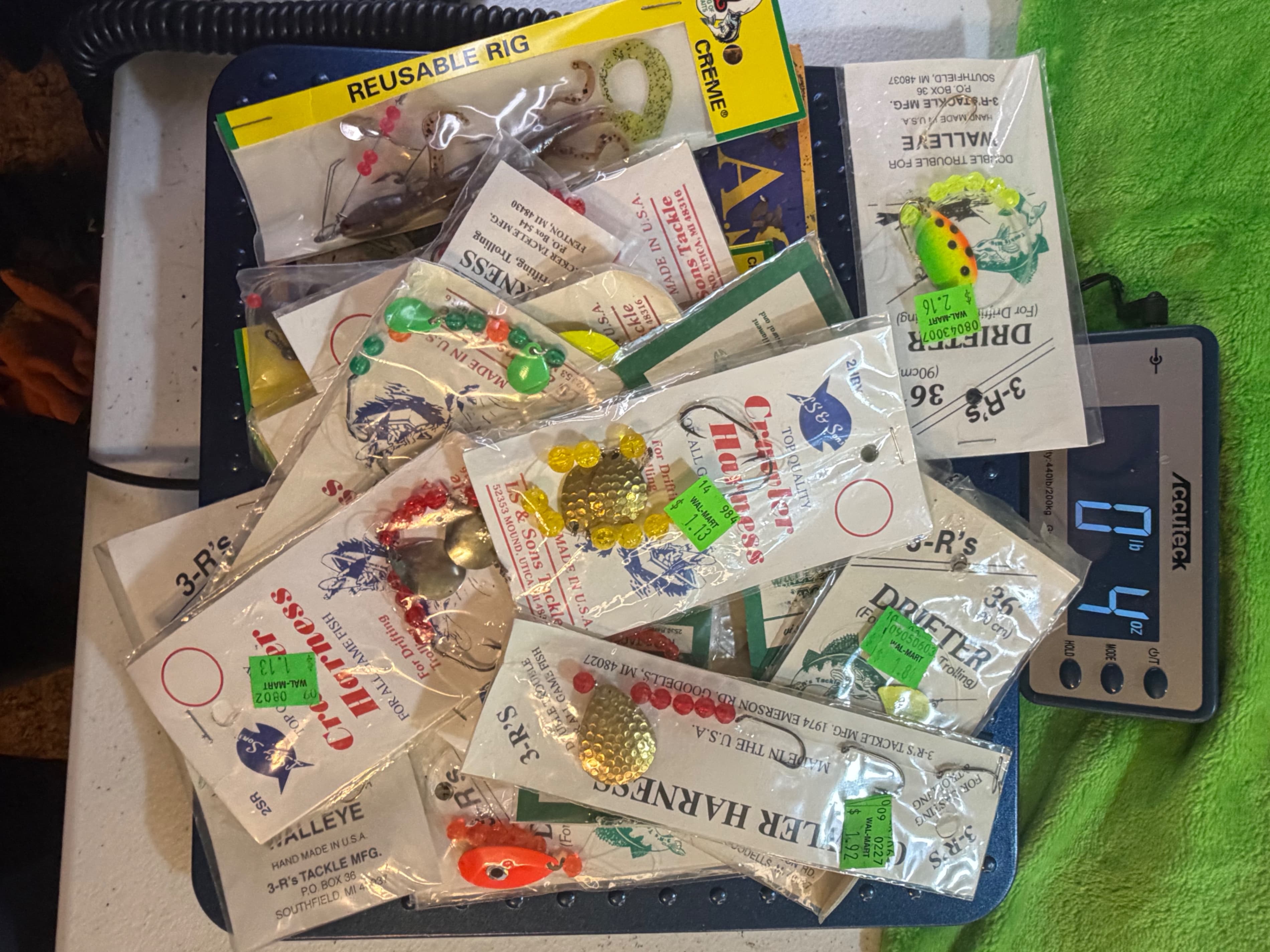NIP Walleye Tackle Lot 3-R's Crawler Harness Drifter Rigs Made USA