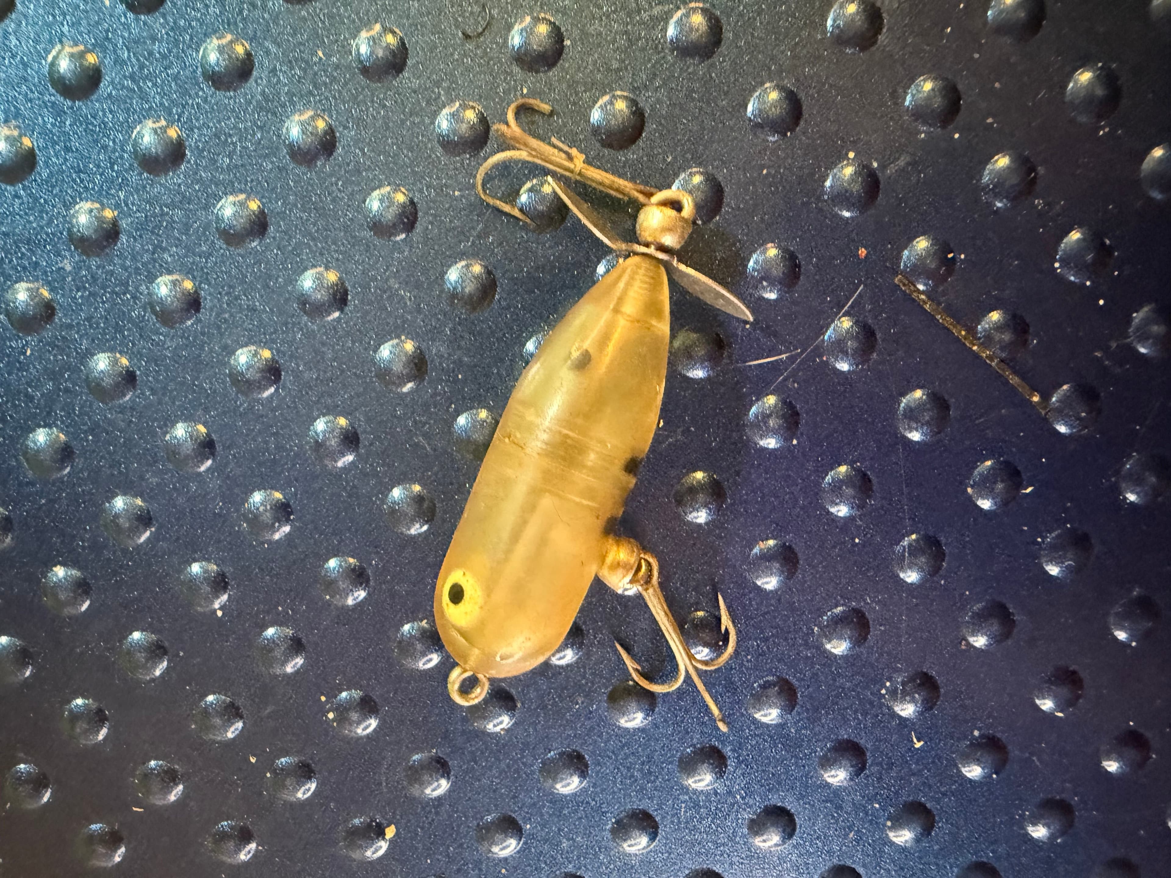 Vtg Heddon Tiny Torpedo Topwater Lure Clear Translucent Used USA
