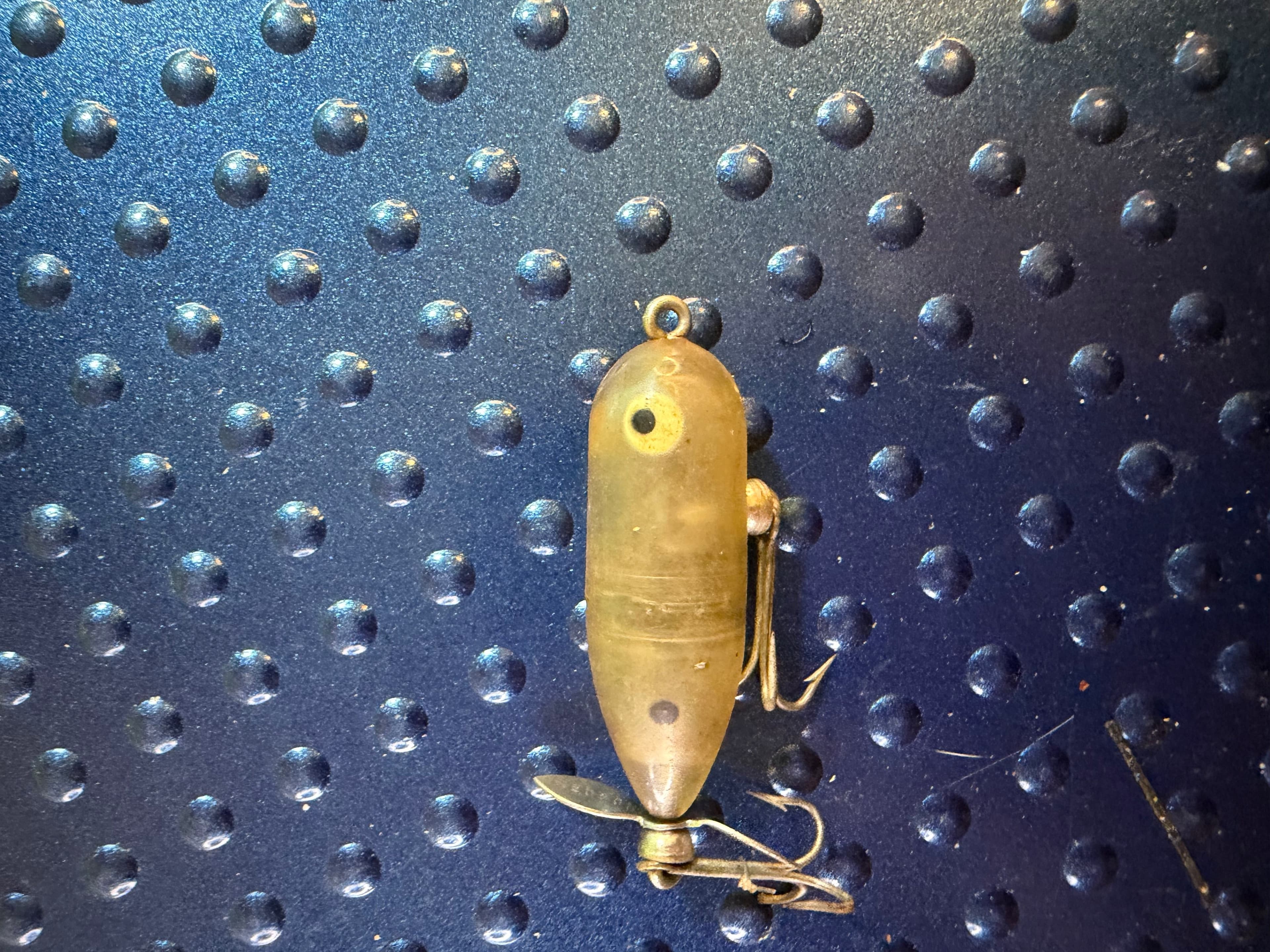 Vtg Heddon Tiny Torpedo Topwater Lure Clear Translucent Used USA - Thumbnail 2