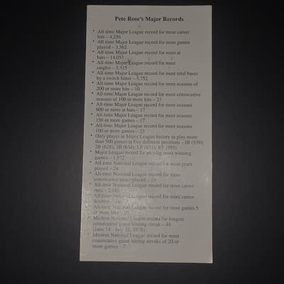 Pete Rose Signed Ballpark Cafe Inaugural Ticket Beckett BAS COA BU65814 - Thumbnail 7