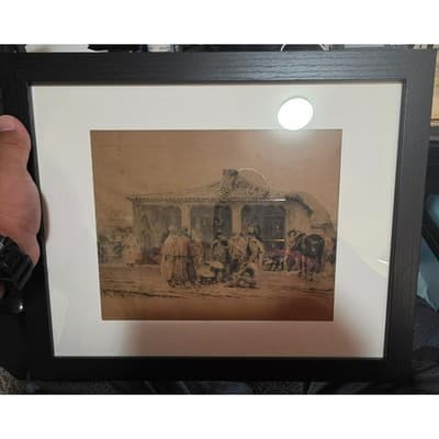 Alfred Cadart Antique Etching – Group of Soldiers – Modern Frame – 19th C. Art - Thumbnail 3