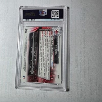 2017 Bowman Chrome Prospects Mega Box Refractor Nick Senzel PSA 10 GEM MT - Thumbnail 2