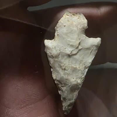 Lithic Notched Stone Arrowhead – Mexico Origin – Unauthenticated - Thumbnail 2