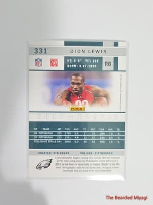 2011 Score DION LEWIS #331 NM - Thumbnail 2