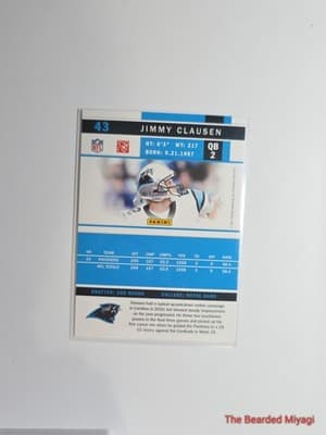 2011 Score Jimmy Clausen #43 NM - Thumbnail 2