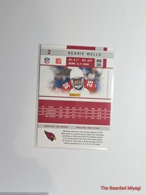 2011 Score Beanie Wells #2 NM - Thumbnail 2