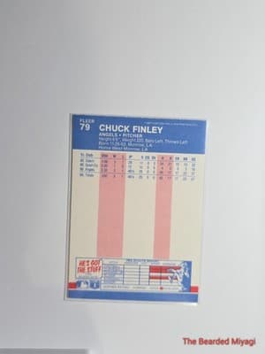 1987 Fleer Chuck Finley #79 NM - Thumbnail 2