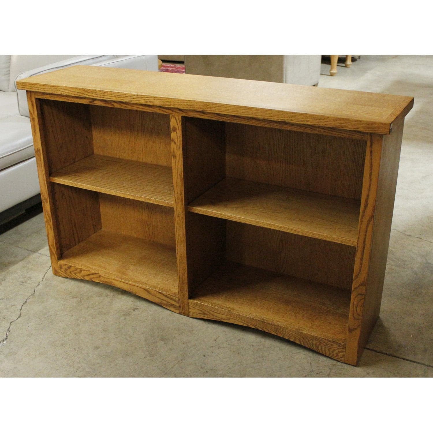 Oakcraft 1/2 Height Oak Bookshelf - Thumbnail 3
