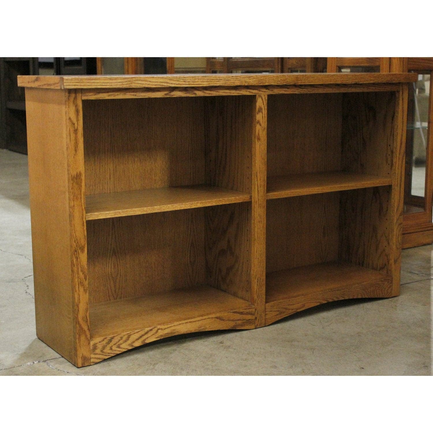 Oakcraft 1/2 Height Oak Bookshelf - Thumbnail 2
