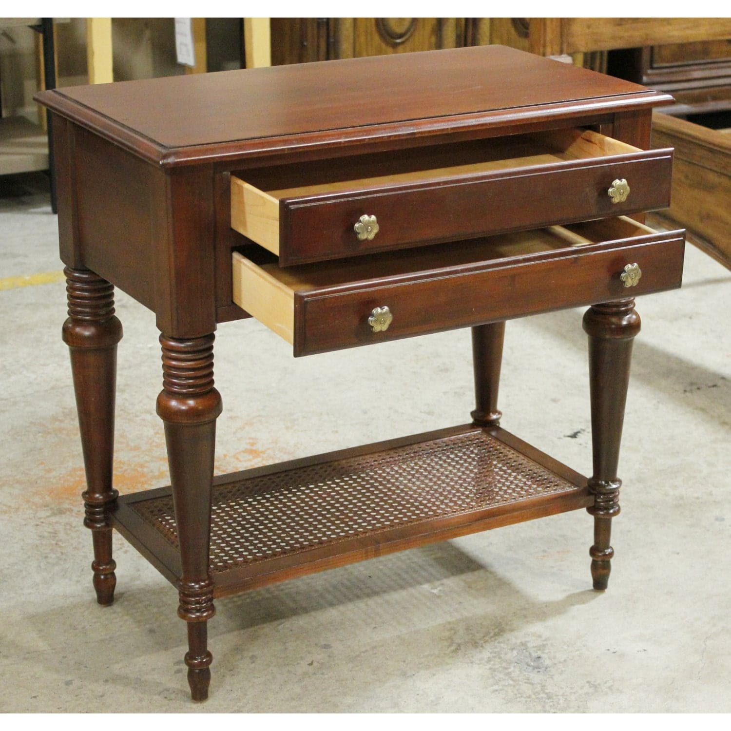 Ethan Allen "Old World Treasures" Nightstand - Mahogany Finish - Thumbnail 2