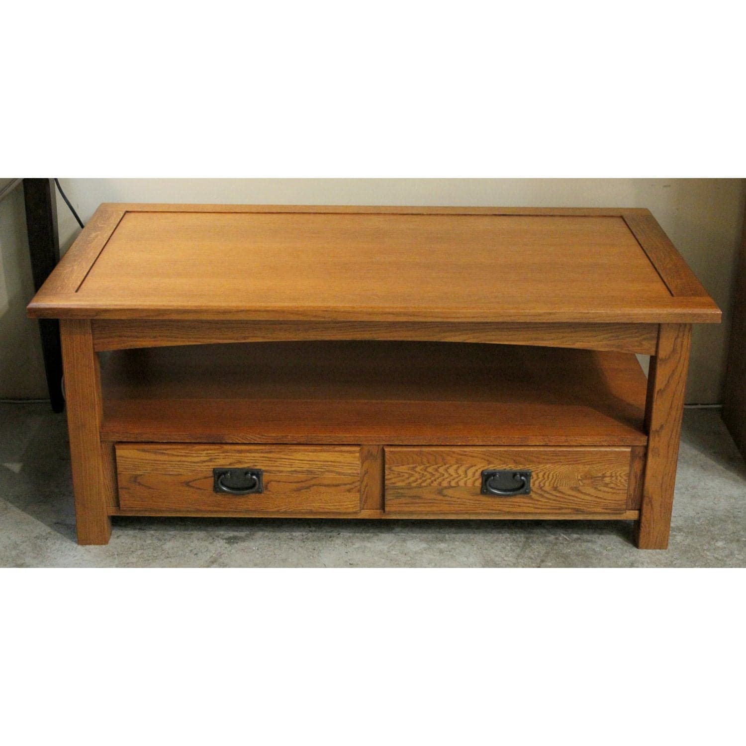 Mission Oak Coffee Table w/2 Drawers - Thumbnail 3