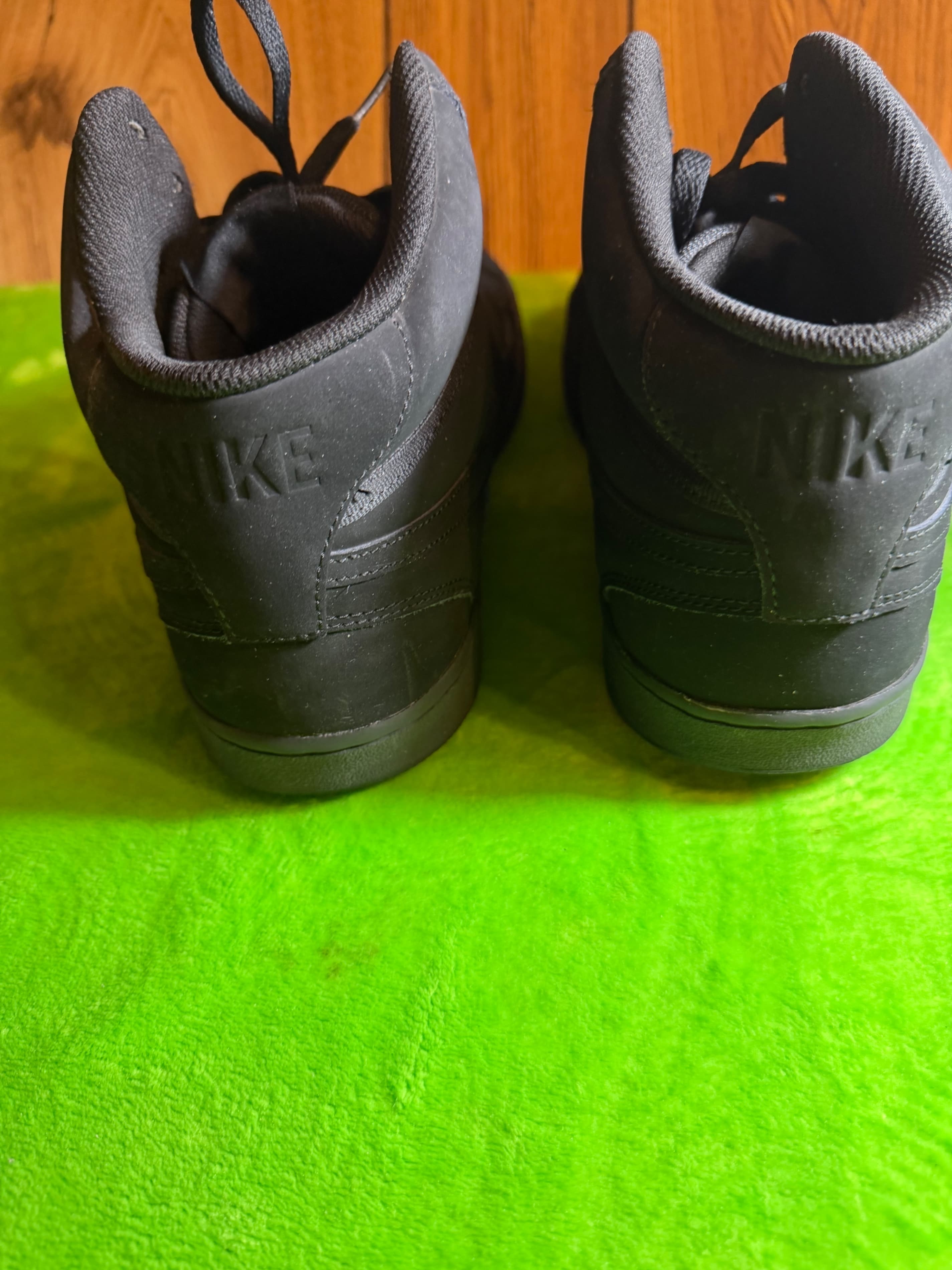 Nike Court Vision Mid Triple Black Mens Sz 12 CU6620-001 - Thumbnail 6