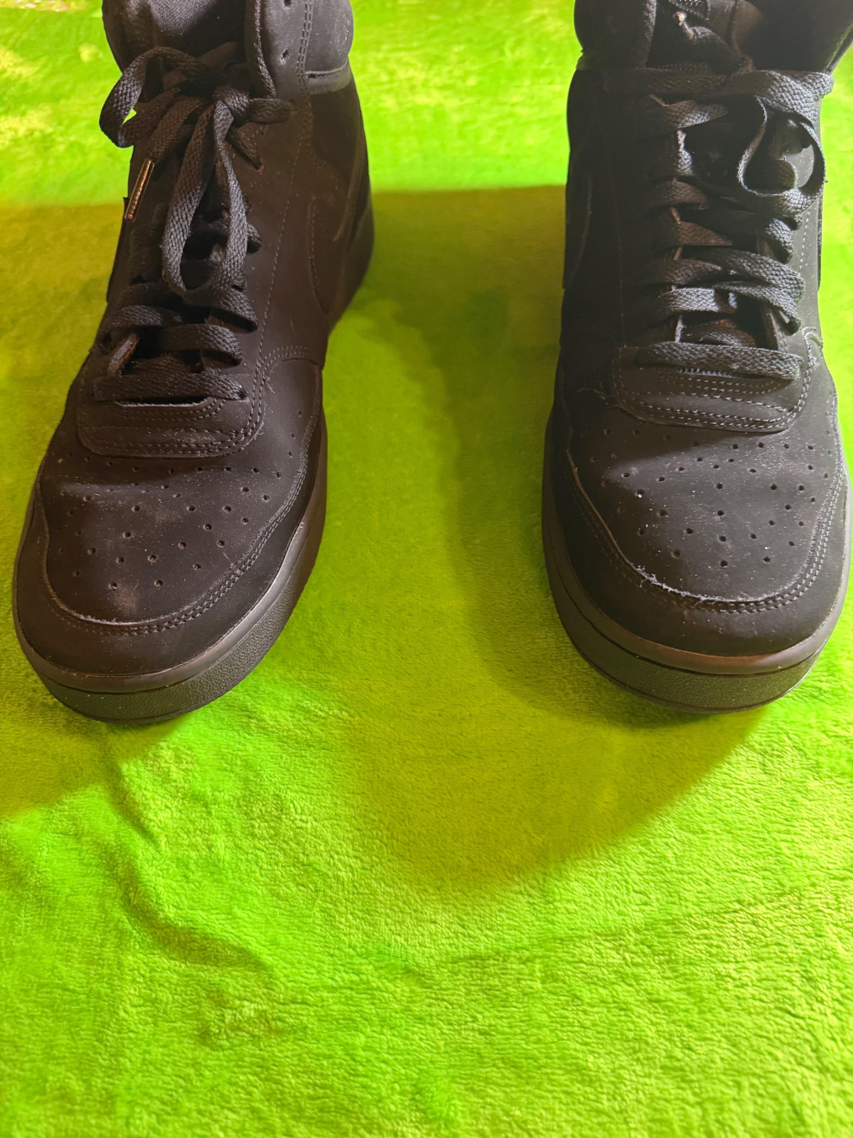 Nike Court Vision Mid Triple Black Mens Sz 12 CU6620-001 - Thumbnail 5