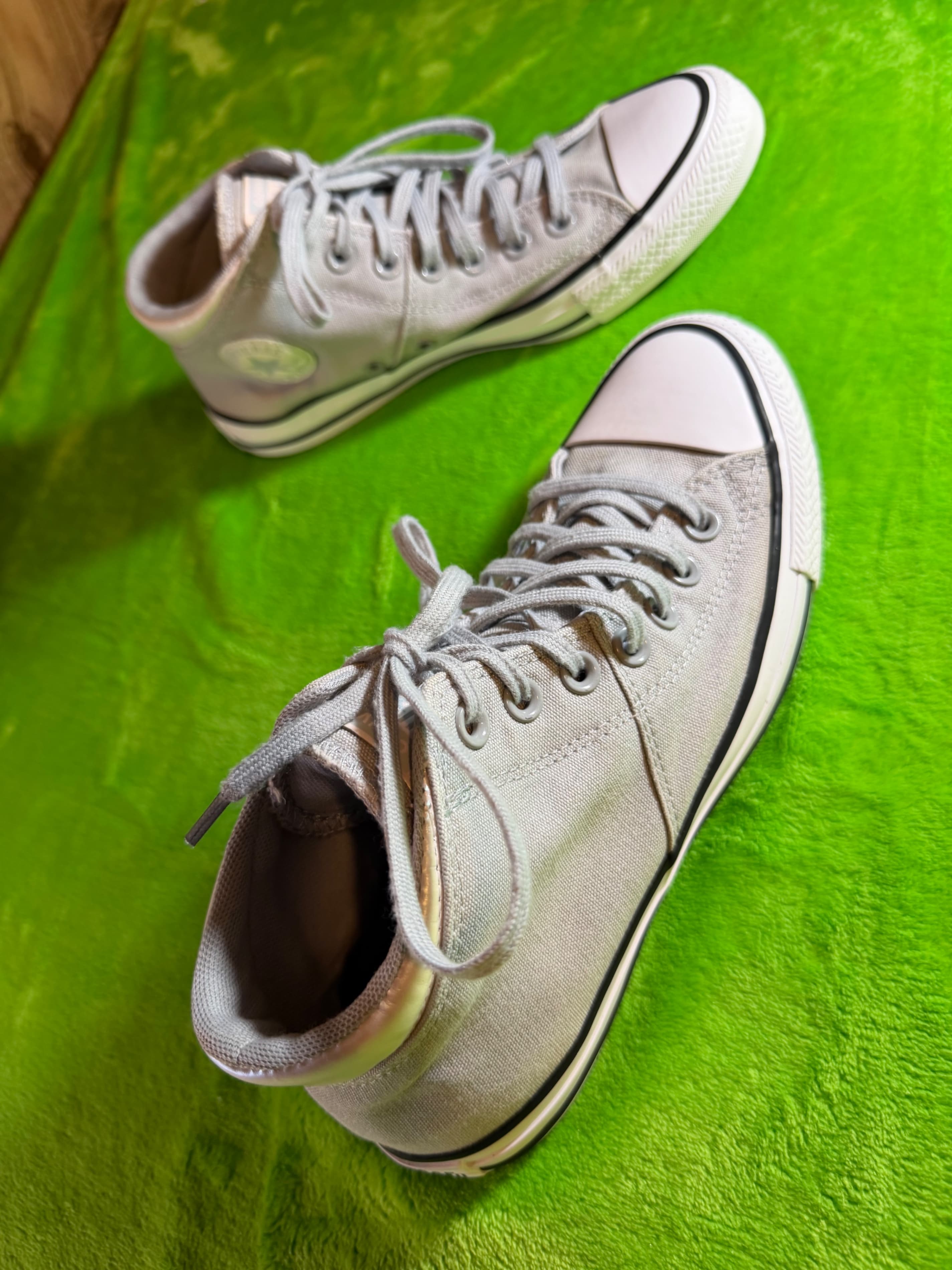 Converse Chuck Taylor All Star Hi Womens Sz 8.5 Grey Canvas - Thumbnail 4