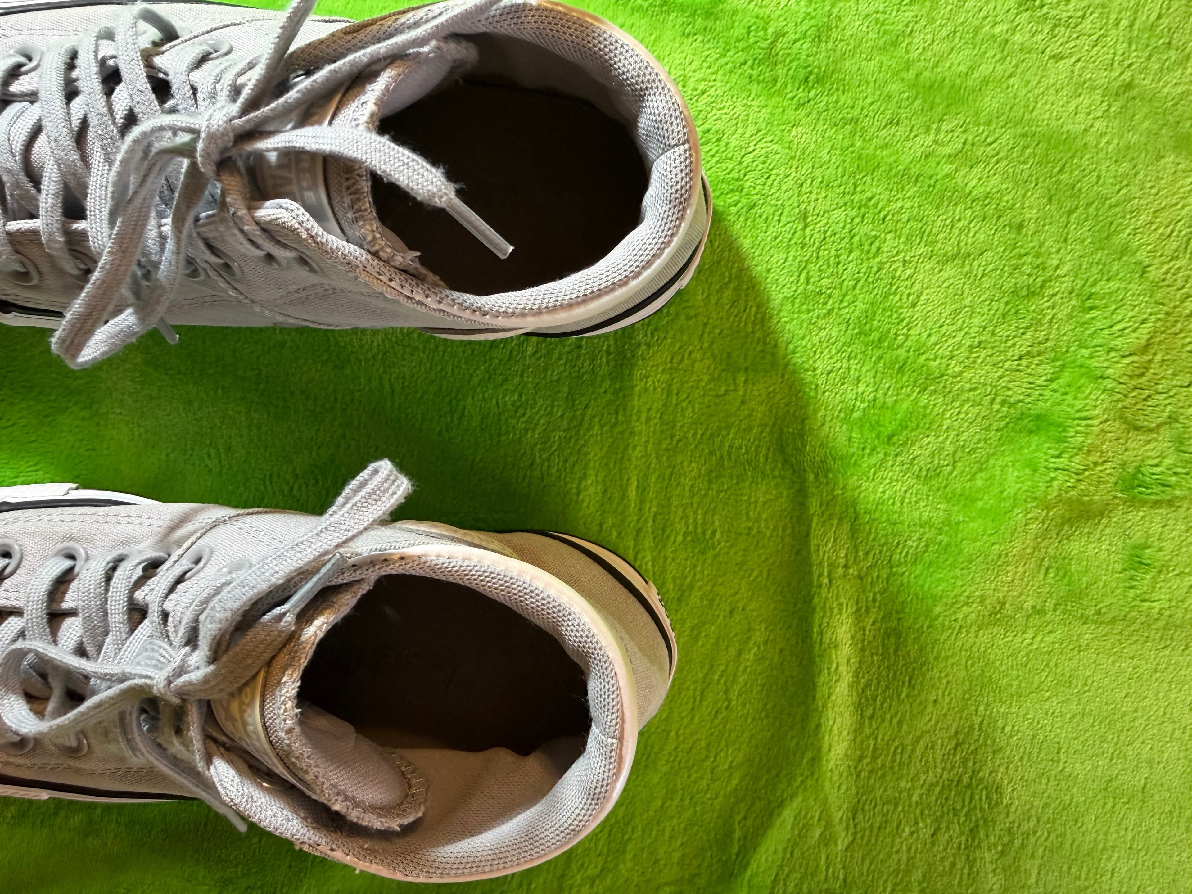 Converse Chuck Taylor All Star Hi Womens Sz 8.5 Grey Canvas - Thumbnail 6