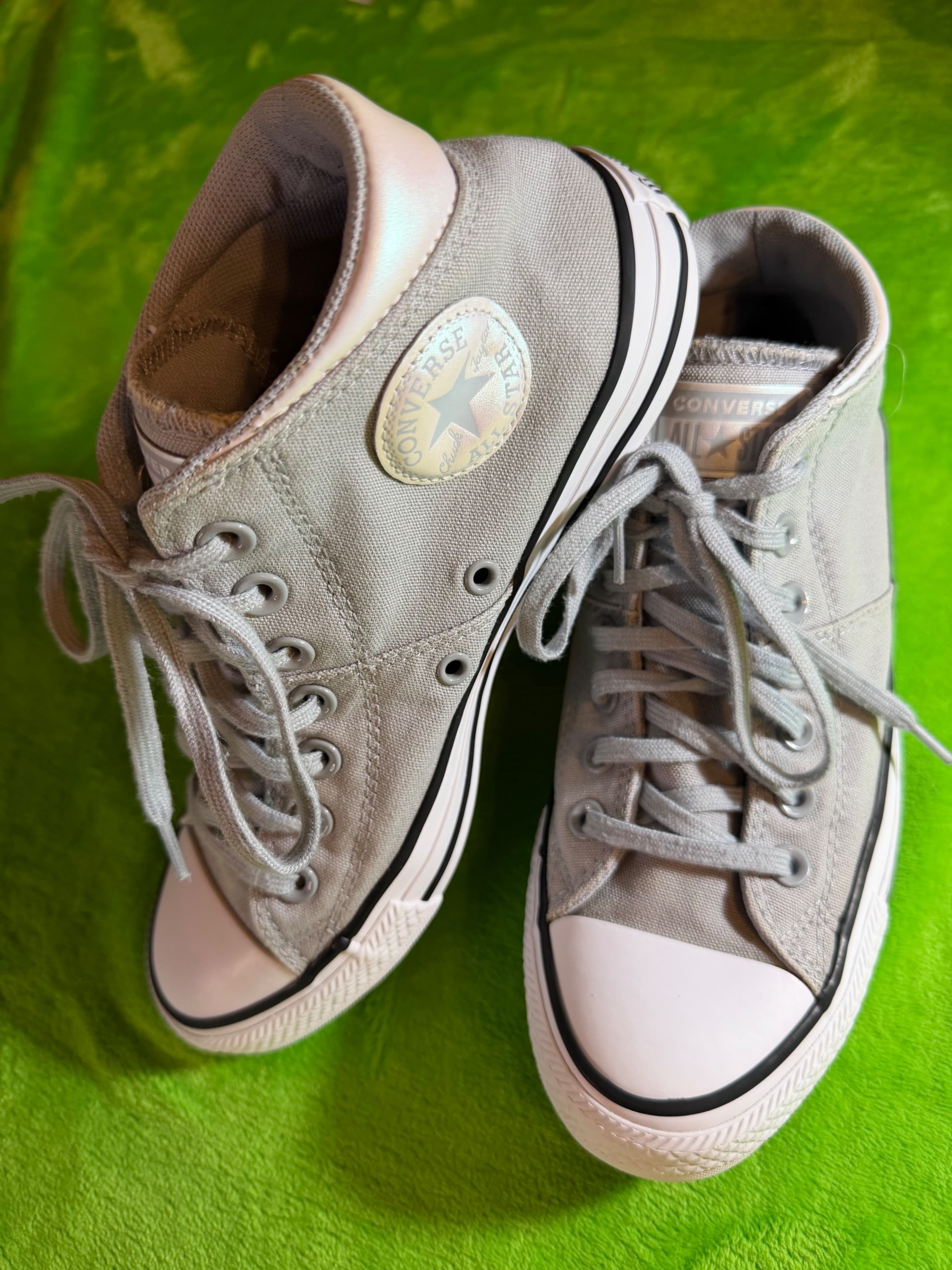 Converse Chuck Taylor All Star Hi Womens Sz 8.5 Grey Canvas