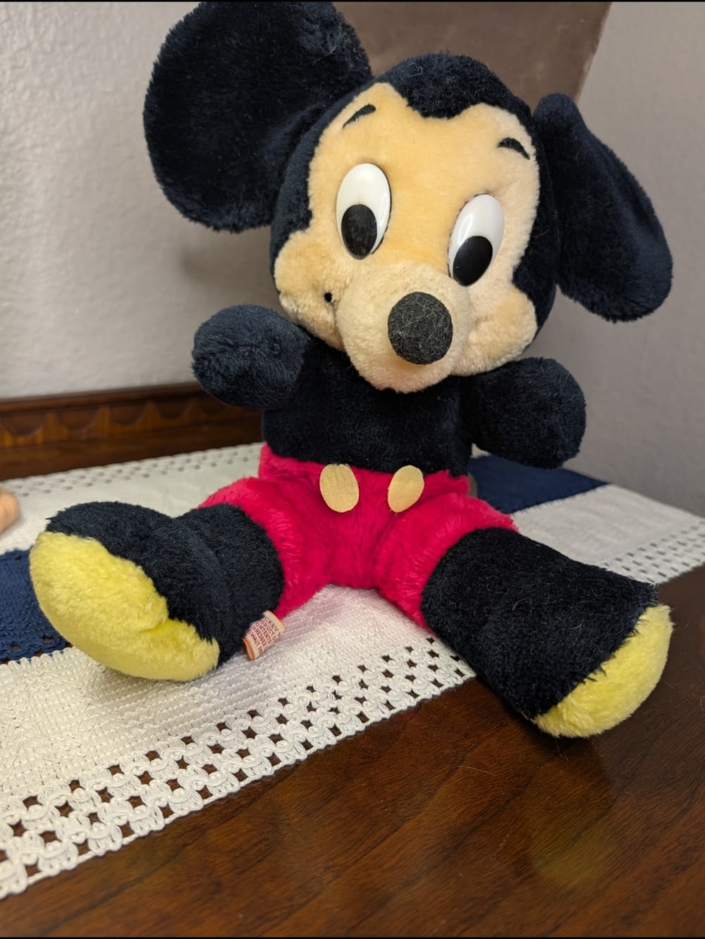 Vintage Walt Disney Mickey Mouse Plush Stuffed Animal Toy 14" - Thumbnail 9