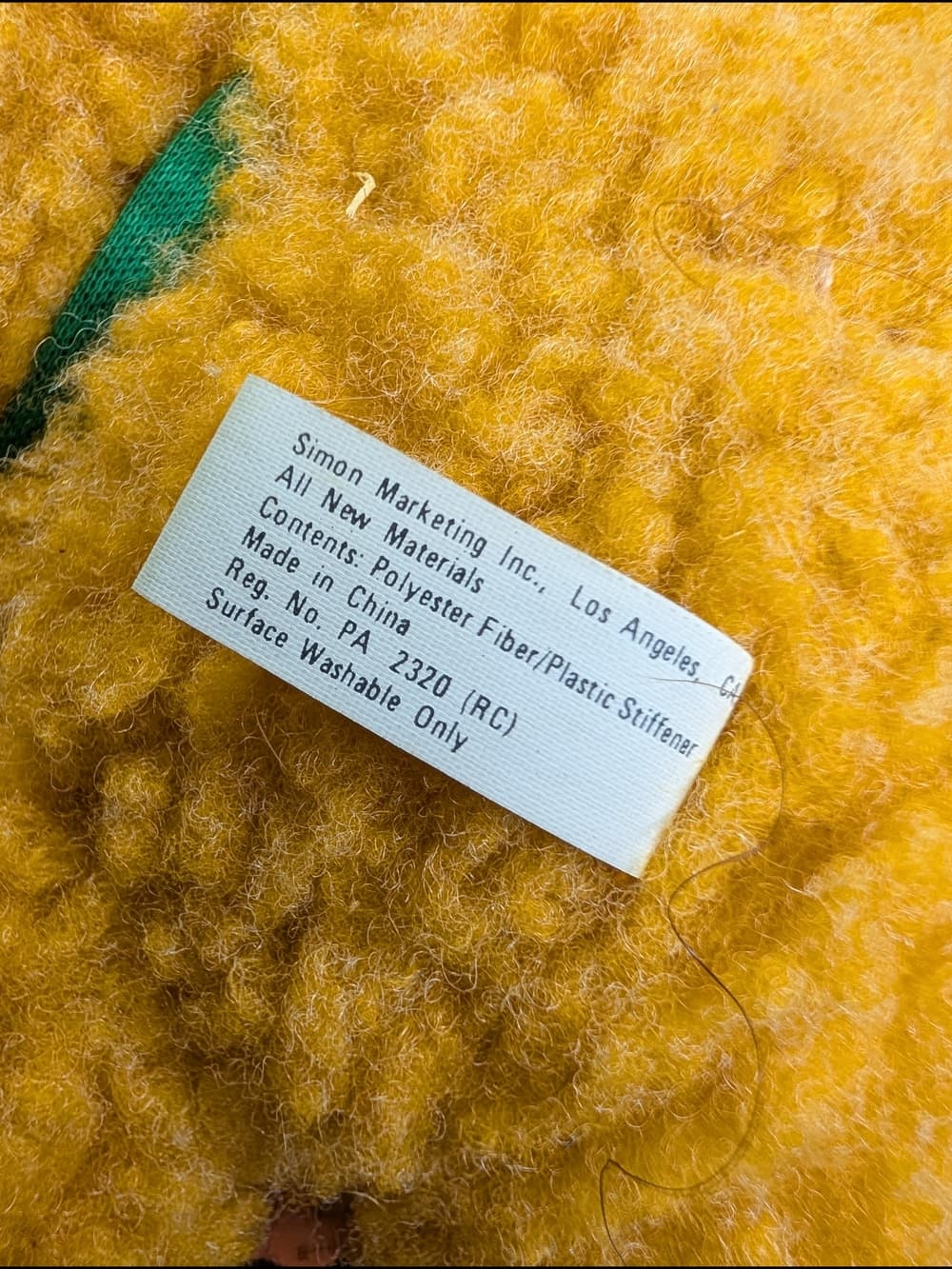 Vintage 1987 McDonald's Baby Fozzie Bear Plush Toy – Green Scarf - Thumbnail 5