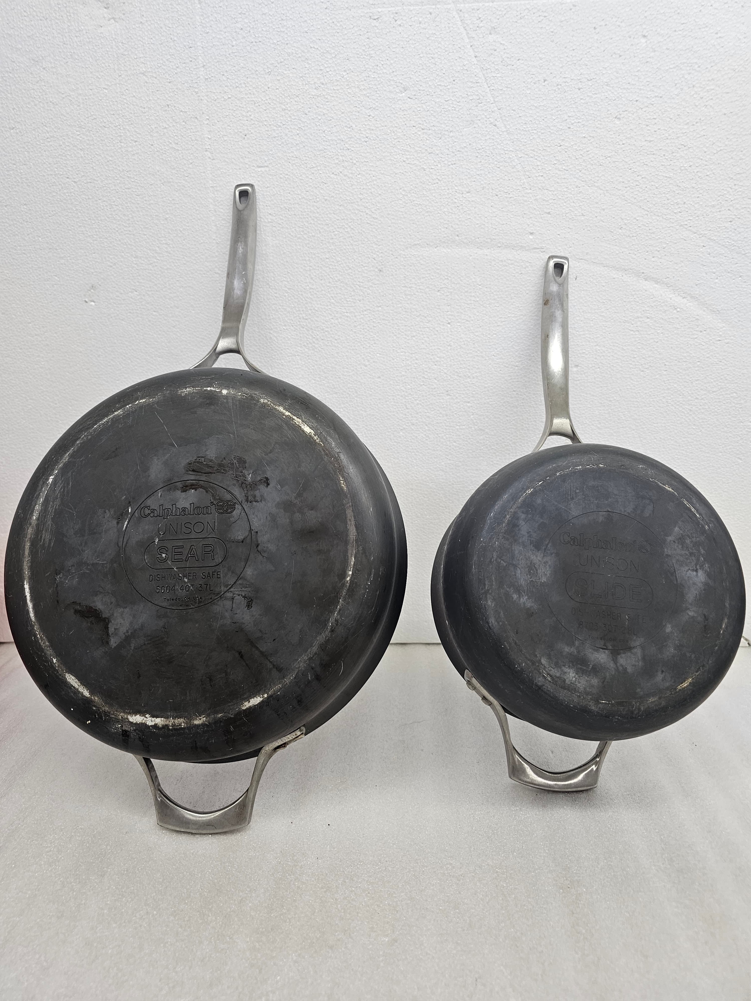 Calphalon Unison Nonstick Fry Pan 12" & saucepan 8" - Thumbnail 2