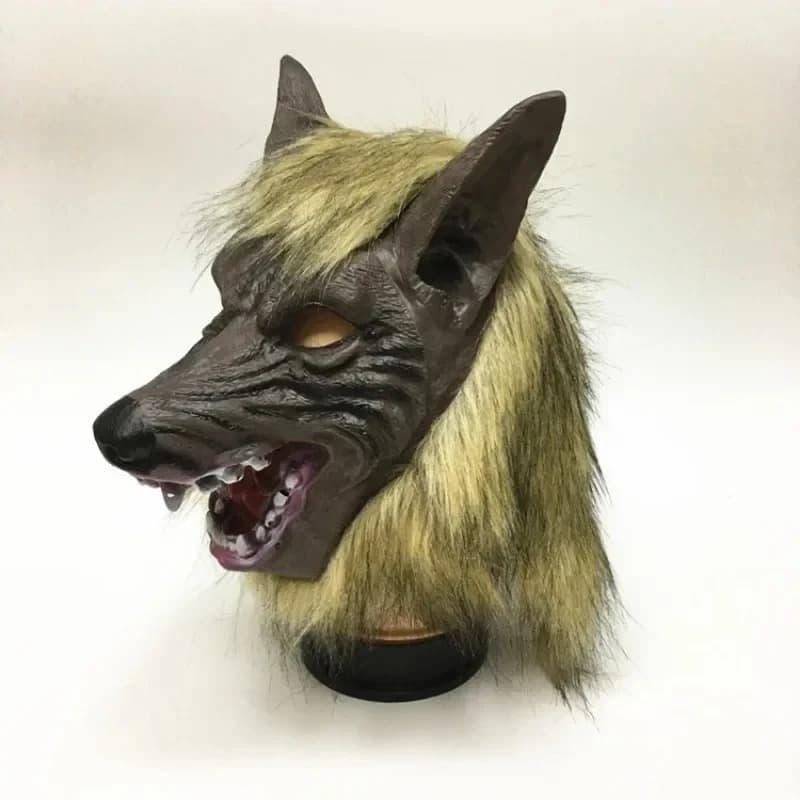 3 Pcs Beast Werewolf Costume Party Mask Wolf Gloves Cosplay For Women Men Scary - Thumbnail 4