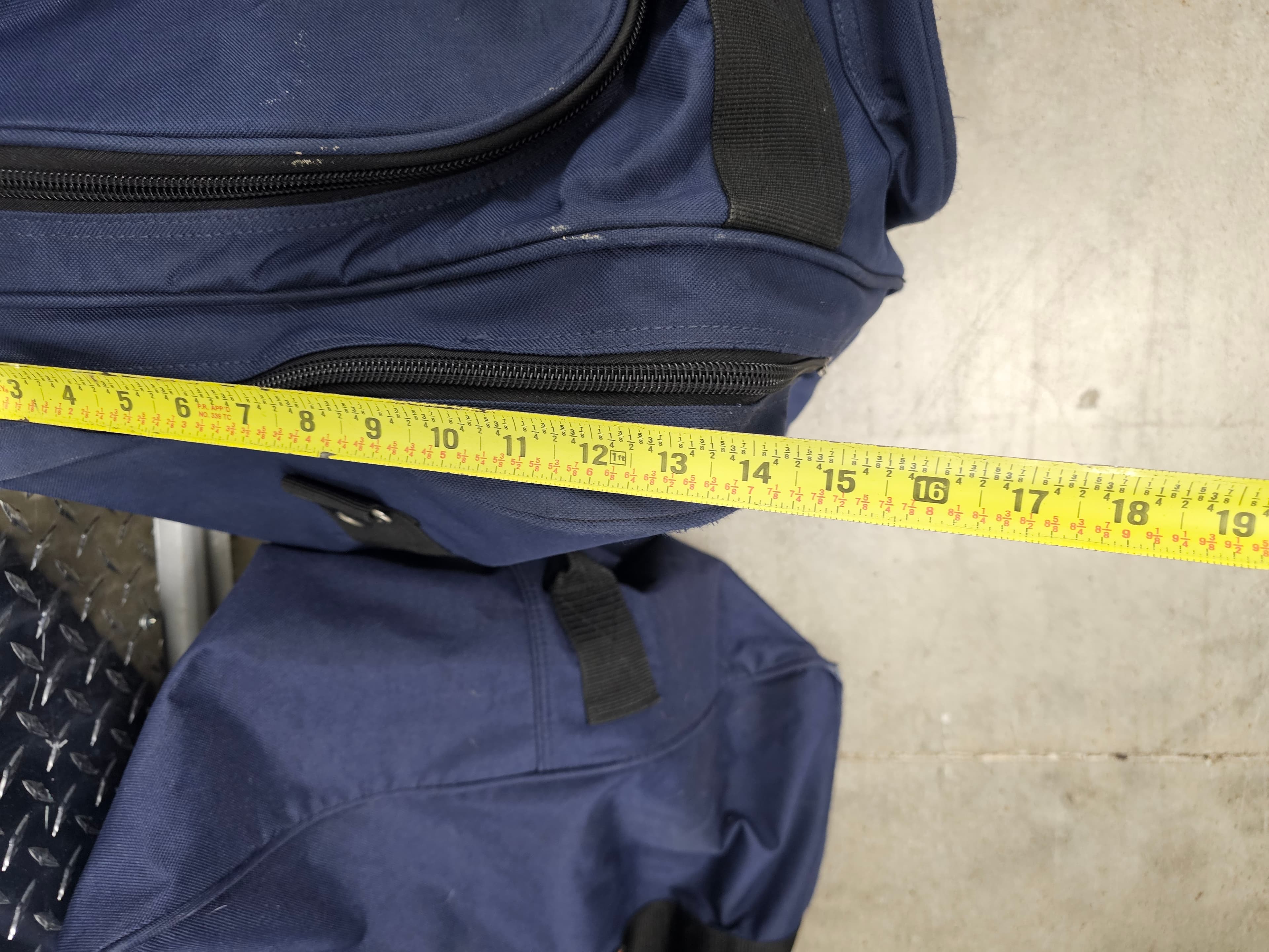 Western Pack Blue Duffel Bag with Multiple Compartments - Thumbnail 4
