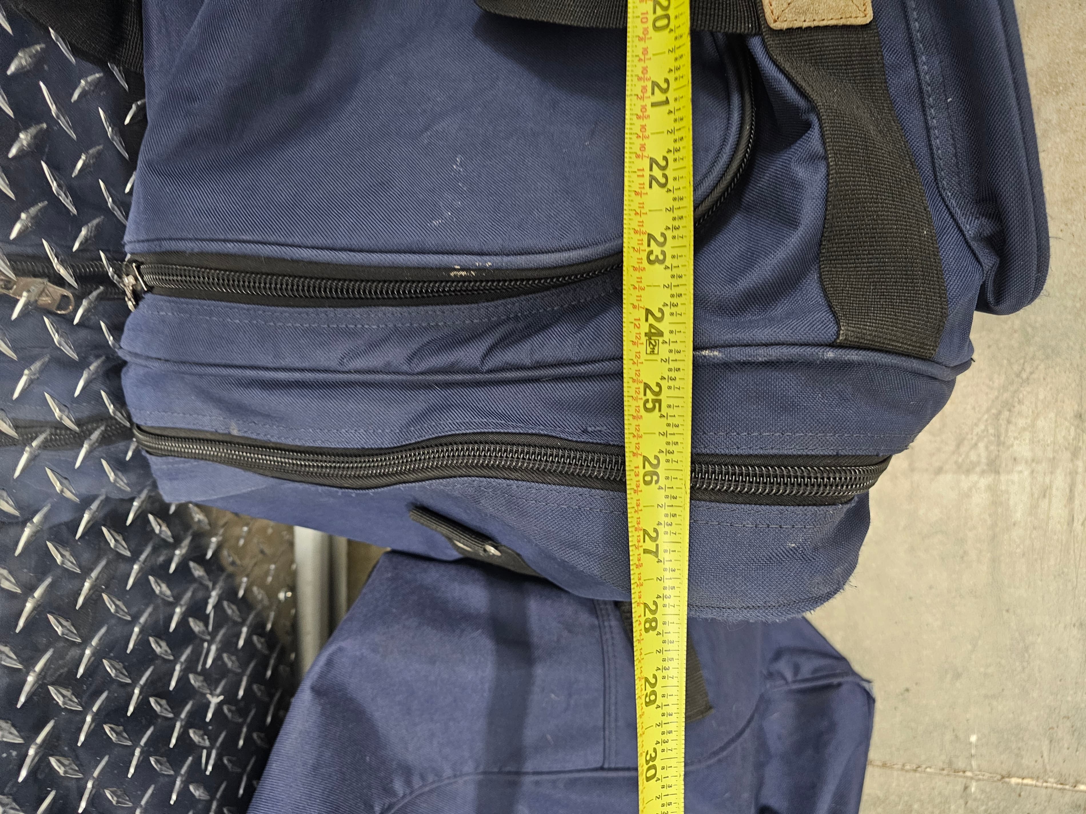Western Pack Blue Duffel Bag with Multiple Compartments - Thumbnail 3