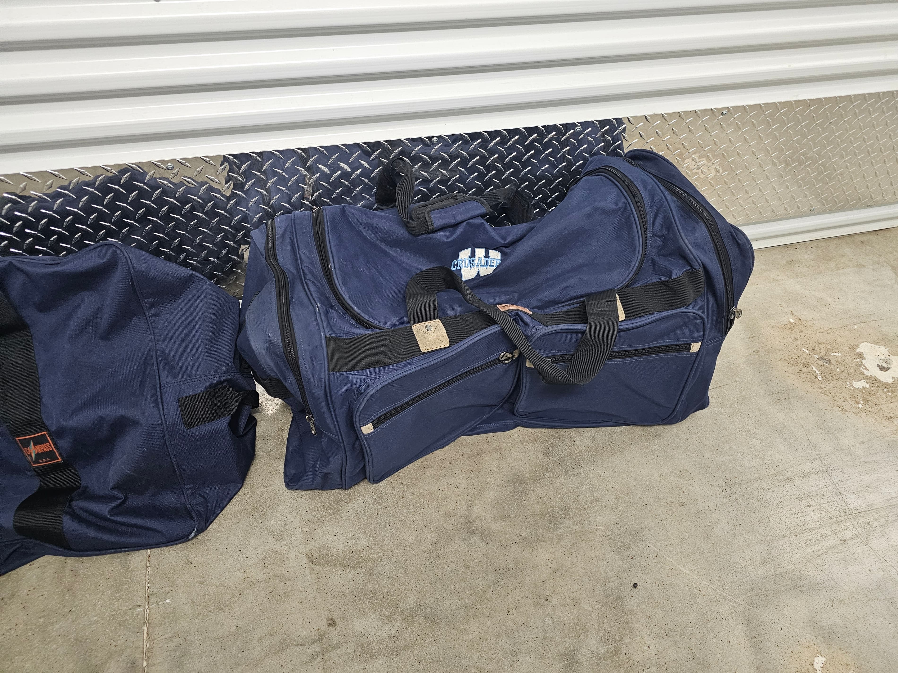 Western Pack Blue Duffel Bag with Multiple Compartments - Thumbnail 6