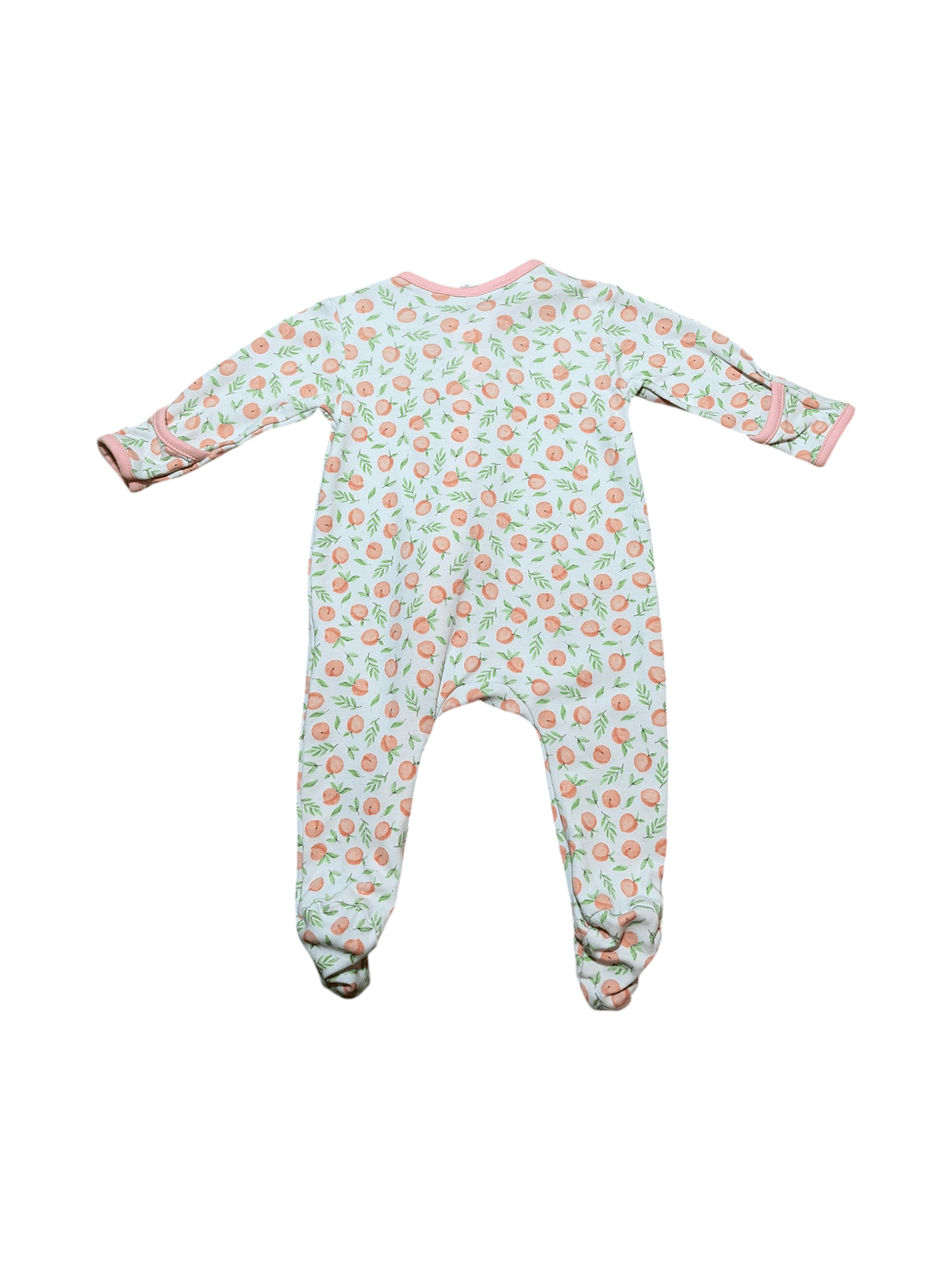 Magnolia Baby size newborn peaches sleeper - Thumbnail 2