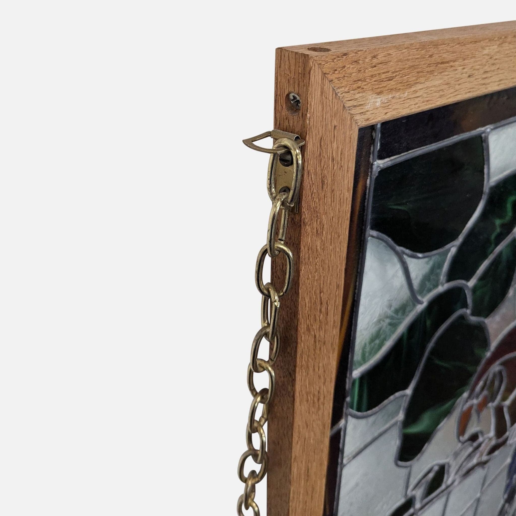 Stained-Glass Parrot in Wood Frame - Thumbnail 7
