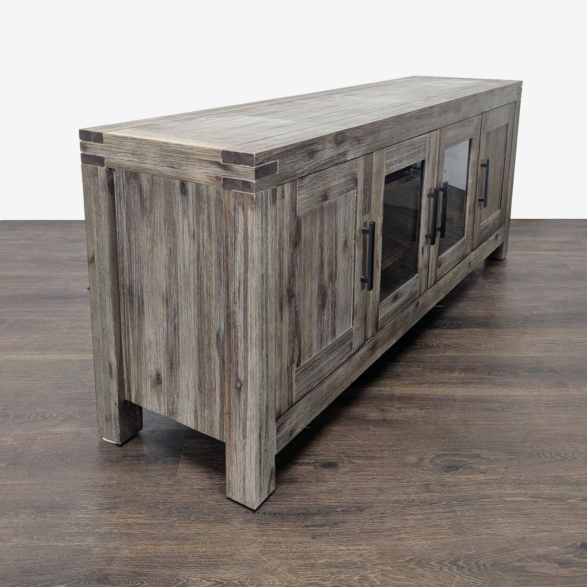Macy's Rustic Wood Media Console - Thumbnail 6