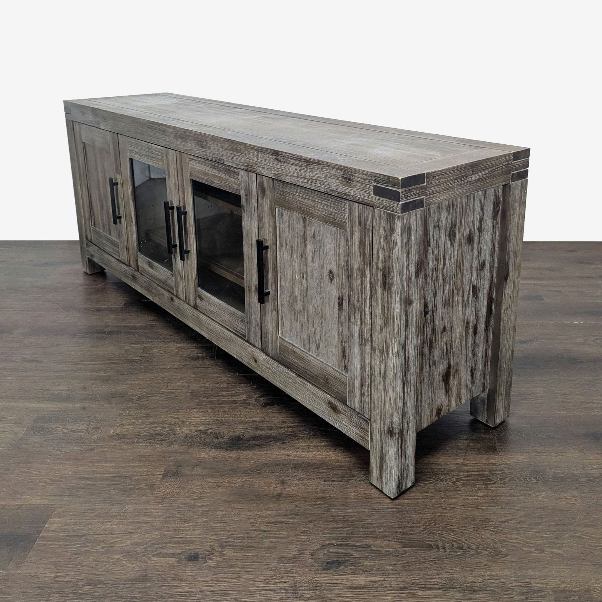 Macy's Rustic Wood Media Console - Thumbnail 5