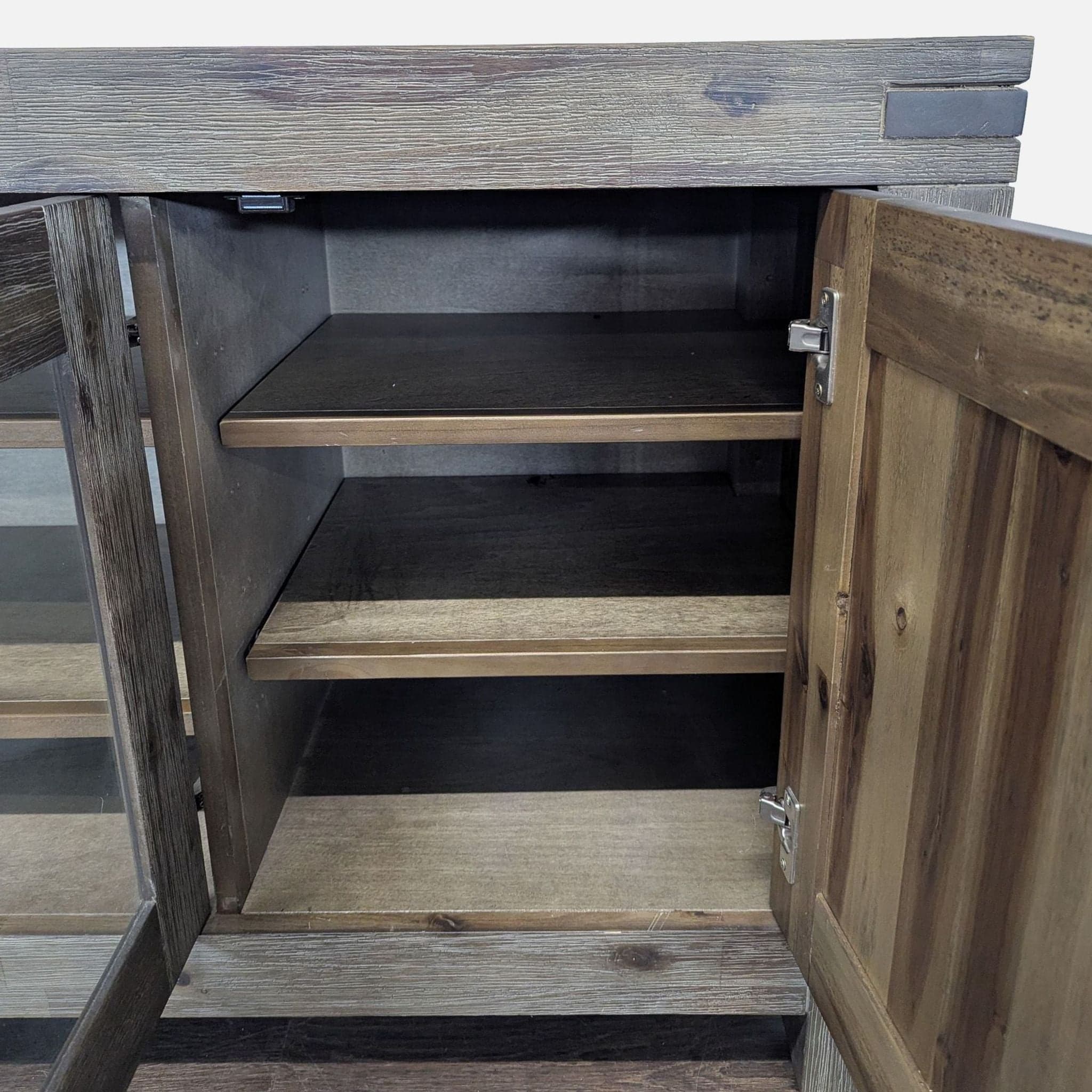 Macy's Rustic Wood Media Console - Thumbnail 9