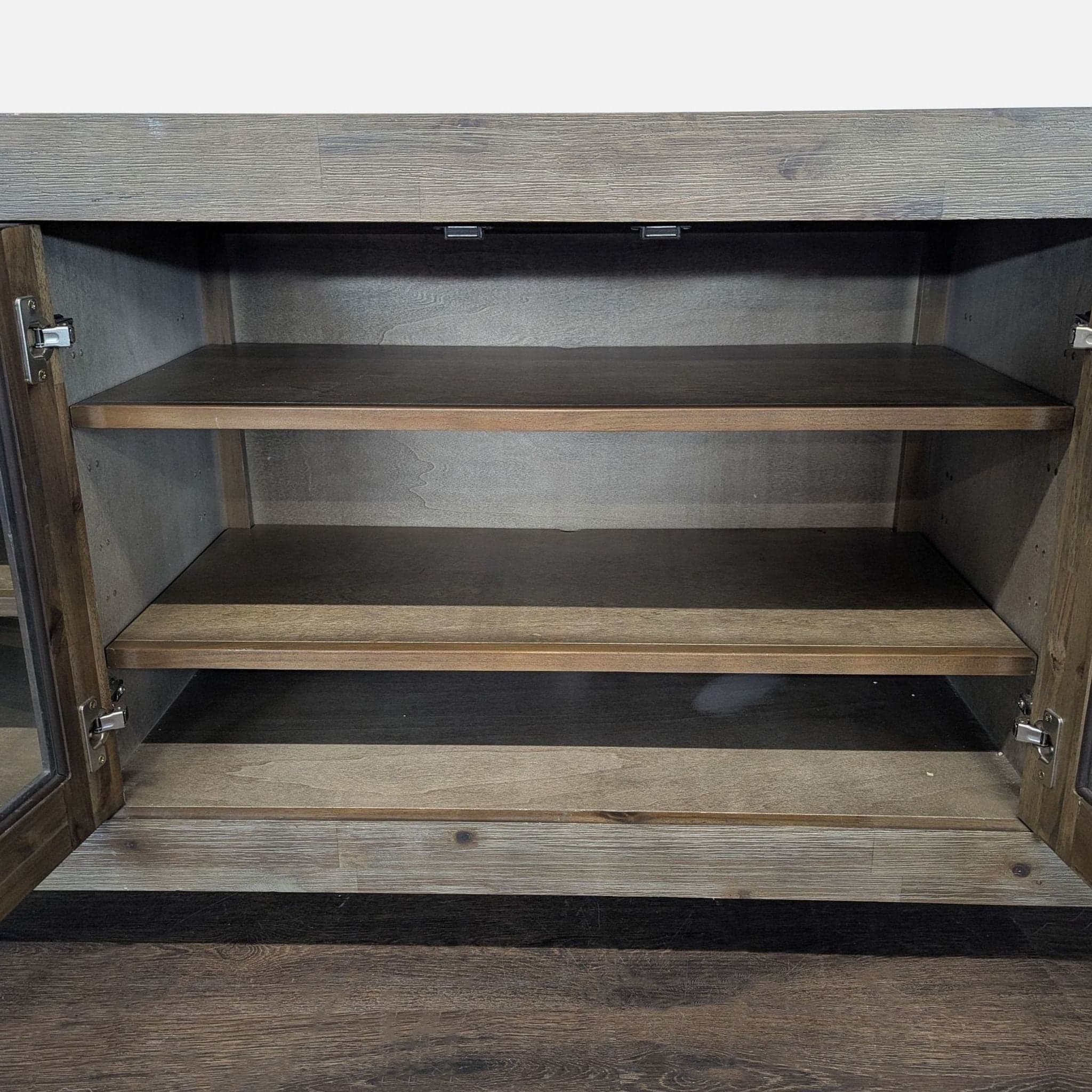 Macy's Rustic Wood Media Console - Thumbnail 10