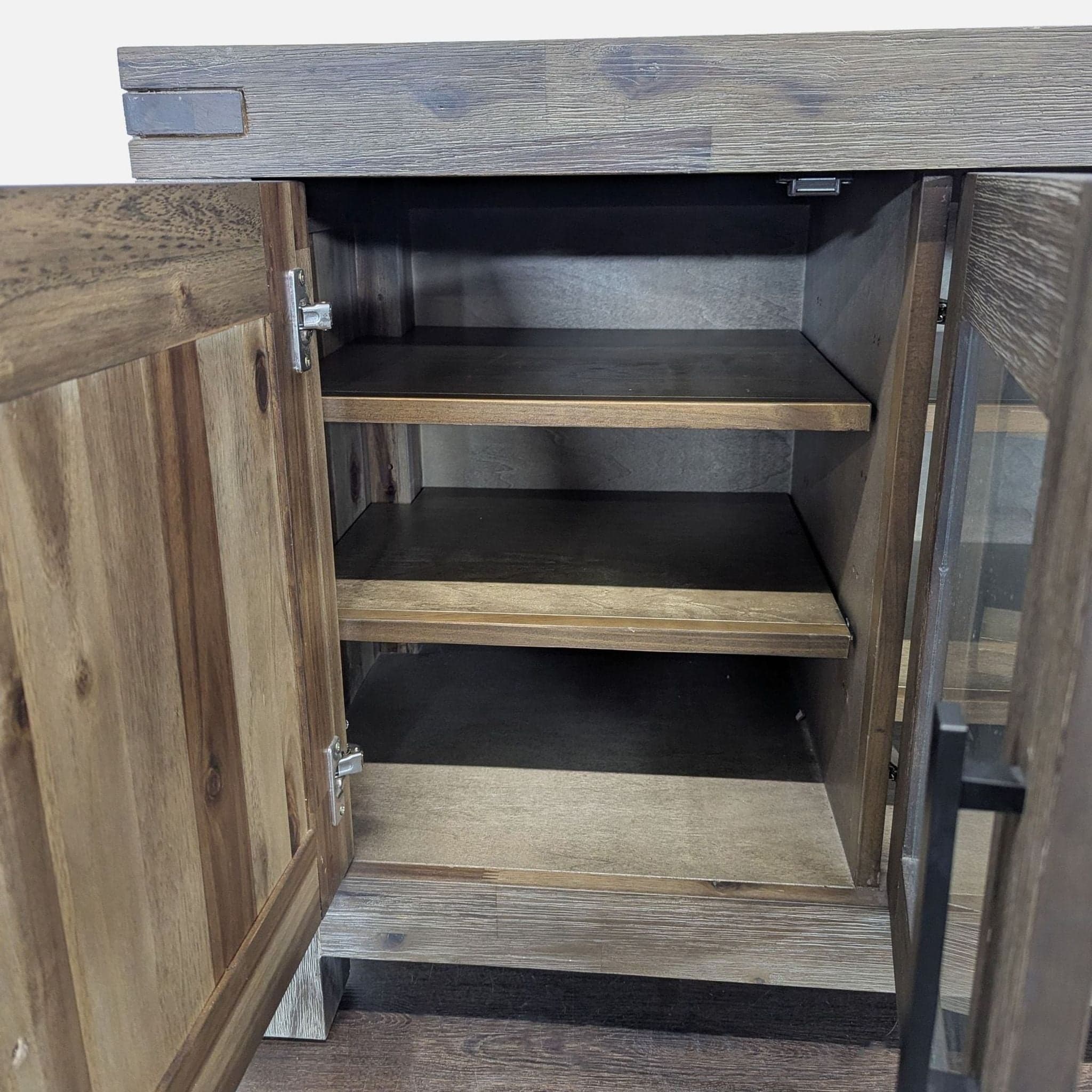 Macy's Rustic Wood Media Console - Thumbnail 11