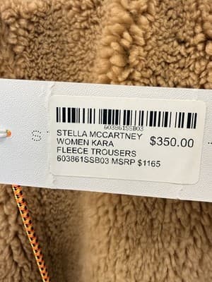 Stella McCartney woman Kara Fleece Trousers Map $1165 Size 36 - Thumbnail 3