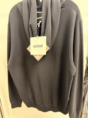 Koche Black Hoodie Brand New Size Medium MSRP $360 NWT - Thumbnail 2