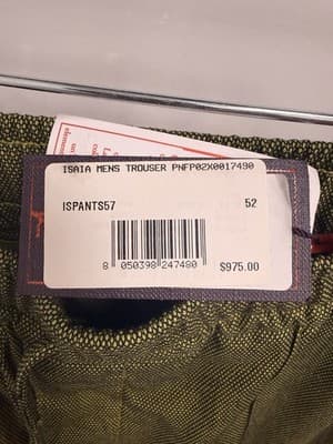 ISAIA Men’s Trouser Pants Brand New Size 52 MSRP $975 - Thumbnail 2