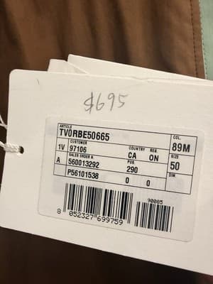 Valentino Pants Brand New With Tags Size 50 MSRP $695 - Thumbnail 2
