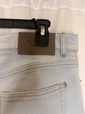 PESERICO MENS LIGHT BLUE COTTON TROUSERS JEANS SIZE 50 MSRP $445 - Thumbnail 3