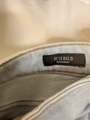 PESERICO MENS LIGHT BLUE COTTON TROUSERS JEANS SIZE 50 MSRP $445 - Thumbnail 4