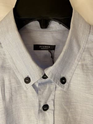 BRAND NEW Peserico Men’s Shirt Button Down Long Sleeve Size 48 MSRP $445 - Thumbnail 4
