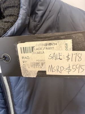 Rag And Bone New York Size Xs Navy Blue Jacket MSRP $595 - Thumbnail 3