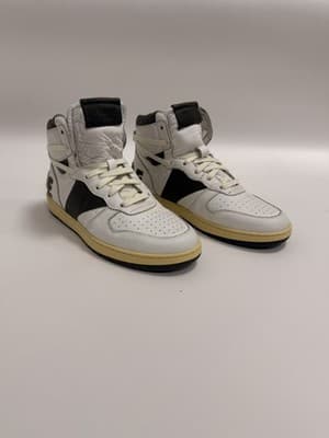 RHUDE Men's Rhecess High Top Sneakers White Size 8 - Thumbnail 4