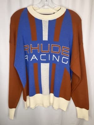Rhude Men’s Racing Sweater Knit Size Medium Brand New MSRP $1723 - Thumbnail 3