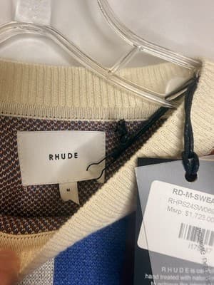 Rhude Men’s Racing Sweater Knit Size XL Brand New MSRP $1723 - Thumbnail 5