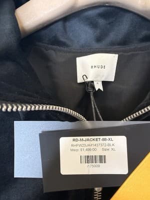 Rhude Boys Black Jacket Size XL MSRP $1499 - Thumbnail 2
