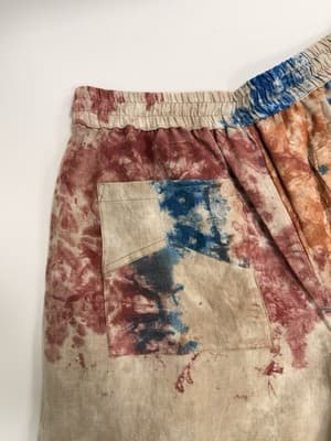 RHUDE Shorts Colorful Paint Pattern Casual Shorts Summer Size XL - Thumbnail 4